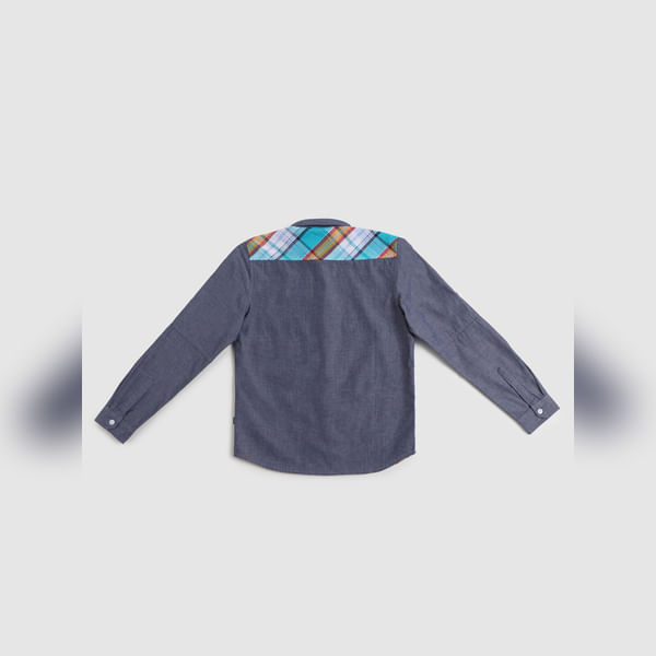 BESTSELLER CLOTHING Boys Blue Check Full Sleeves Shirt