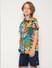 Boys Green Tropical Print Shirt_414678+3
