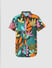 Boys Green Tropical Print Shirt_414678+7