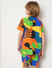 Boys Orange Art Print Co-ord Set Shirt_414679+4