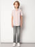 Boys Pink Striped Short Sleeves Shirt_414680+5