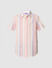 Boys Pink Striped Short Sleeves Shirt_414680+7