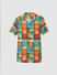 Boys Orange Printed Co-ord Set Shirt_414682+7