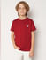 Boys Red Doggo Logo Print T-shirt_414686+2
