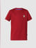Boys Red Doggo Logo Print T-shirt_414686+7