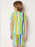 Boys Yellow Striped Knit Co-ord Set T-shirt_414695+4