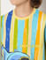 Boys Yellow Striped Knit Co-ord Set T-shirt_414695+6