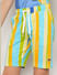 Boys Yellow Striped Knit Co-ord Set Shorts_414704+6