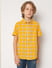 Boys Orange Check Cotton Shirt_414706+2