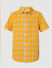 Boys Orange Check Cotton Shirt_414706+6