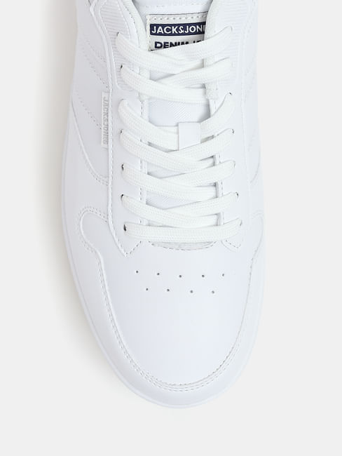 White Lace Up Sneakers