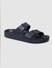 Black Moulded Sandals_408322+3