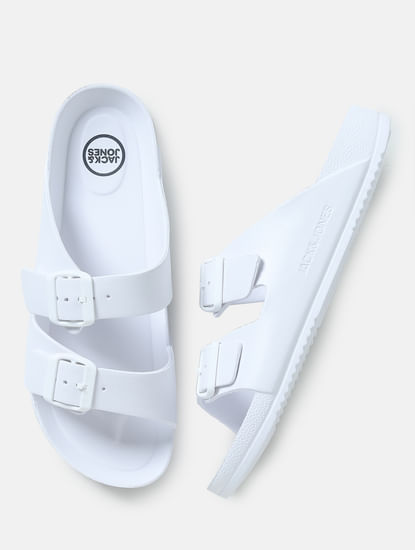White Moulded Sandals