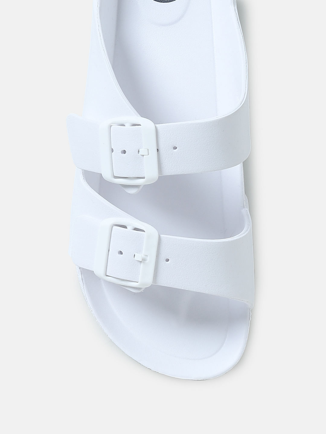 Blue and white online sandals