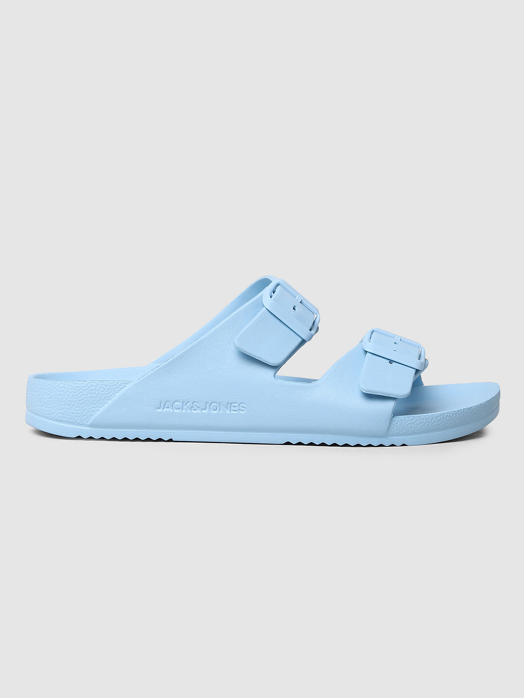 Shop Thea Baby Blue Satin Sandals from Ginissima at Seezona | Seezona