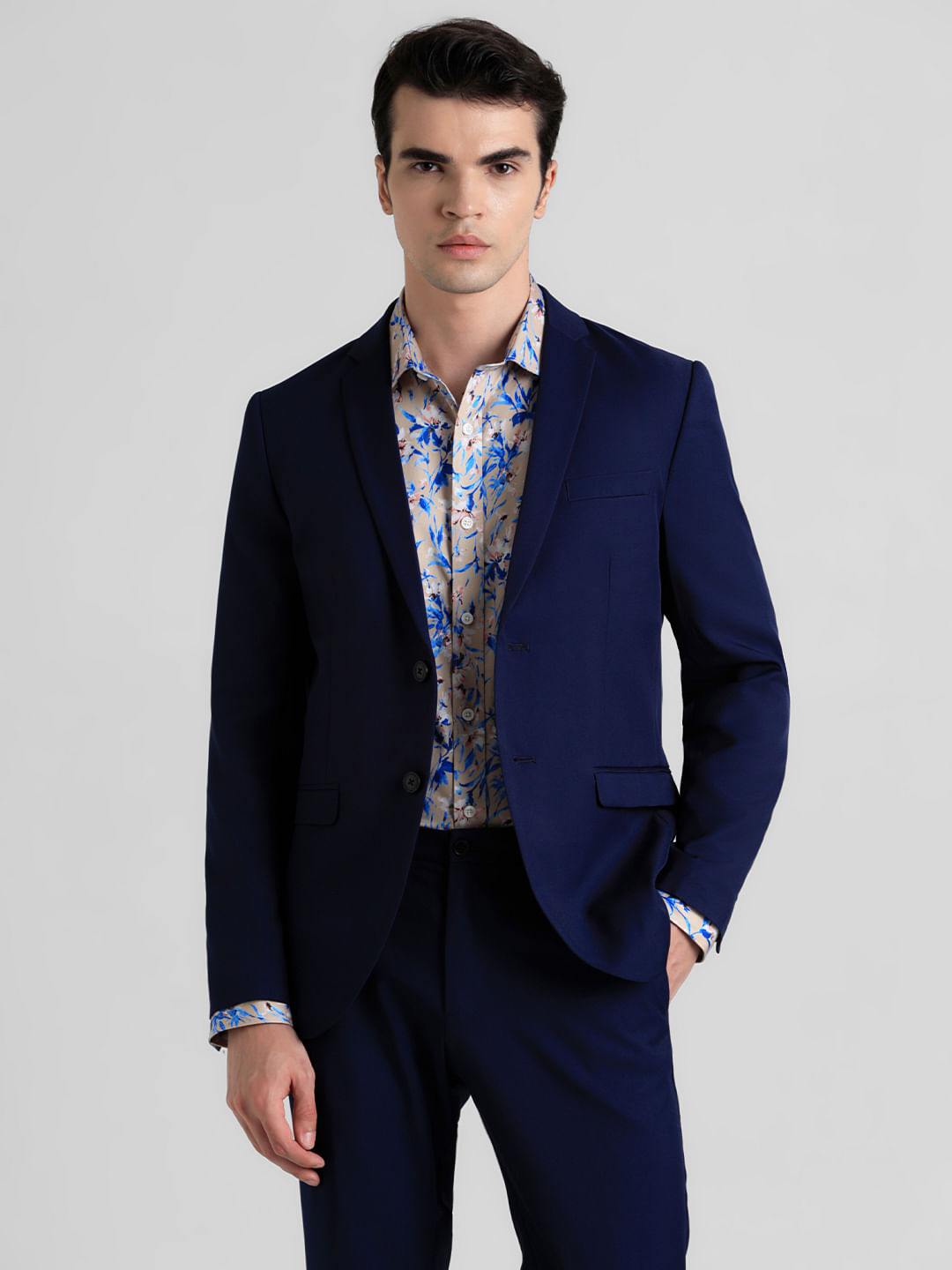 Navy blue clearance twill jacket