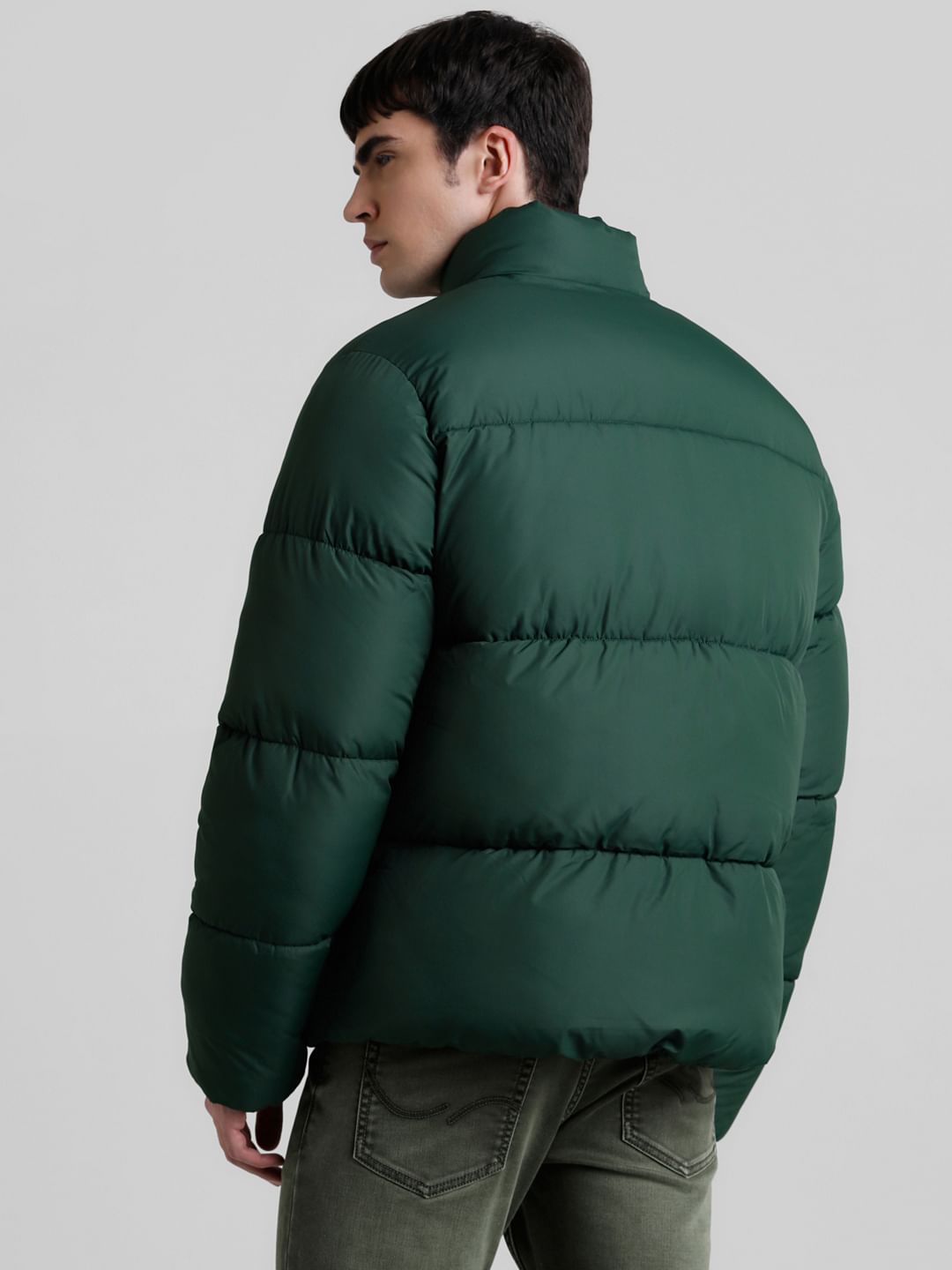 Green puffer jackets online