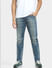 Blue Low Rise Washed Paul Anti Fit Jeans_407637+2