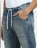 Blue Low Rise Washed Paul Anti Fit Jeans_407637+5
