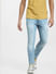 Light Blue Low Rise Distressed Skinny Fit Jeans_407641+2