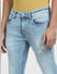 Light Blue Low Rise Distressed Skinny Fit Jeans_407641+5