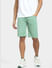 Green Mid Rise Chino Shorts