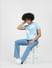 Light Blue High Rise Ray Bootcut Jeans_407643+1