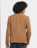Brown Knitted Slim Fit Blazer_407657+4