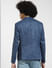 Blue Printed Slim Fit Blazer_407659+4