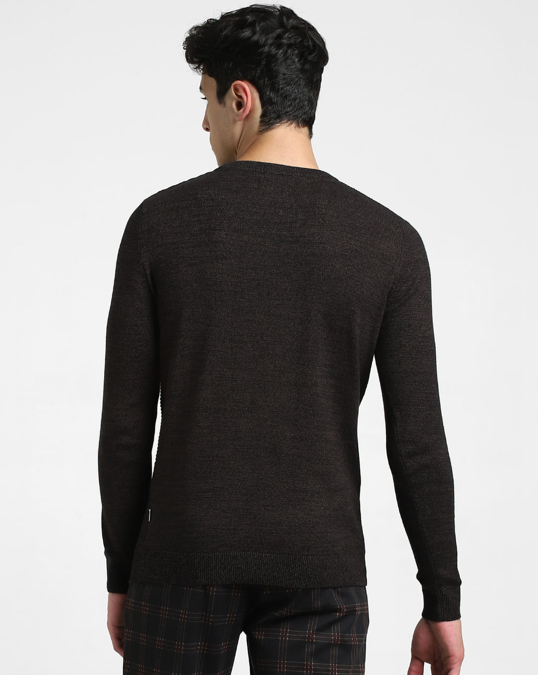 Dark Brown Knitted Sweater