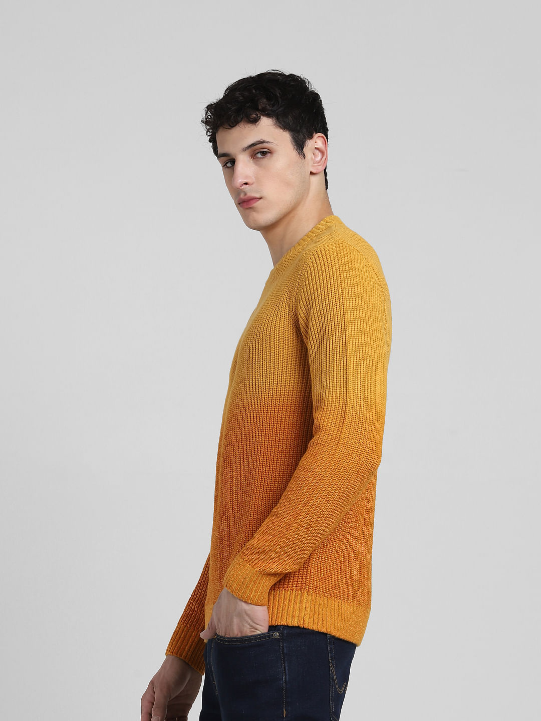 Orange and yellow on sale sweater