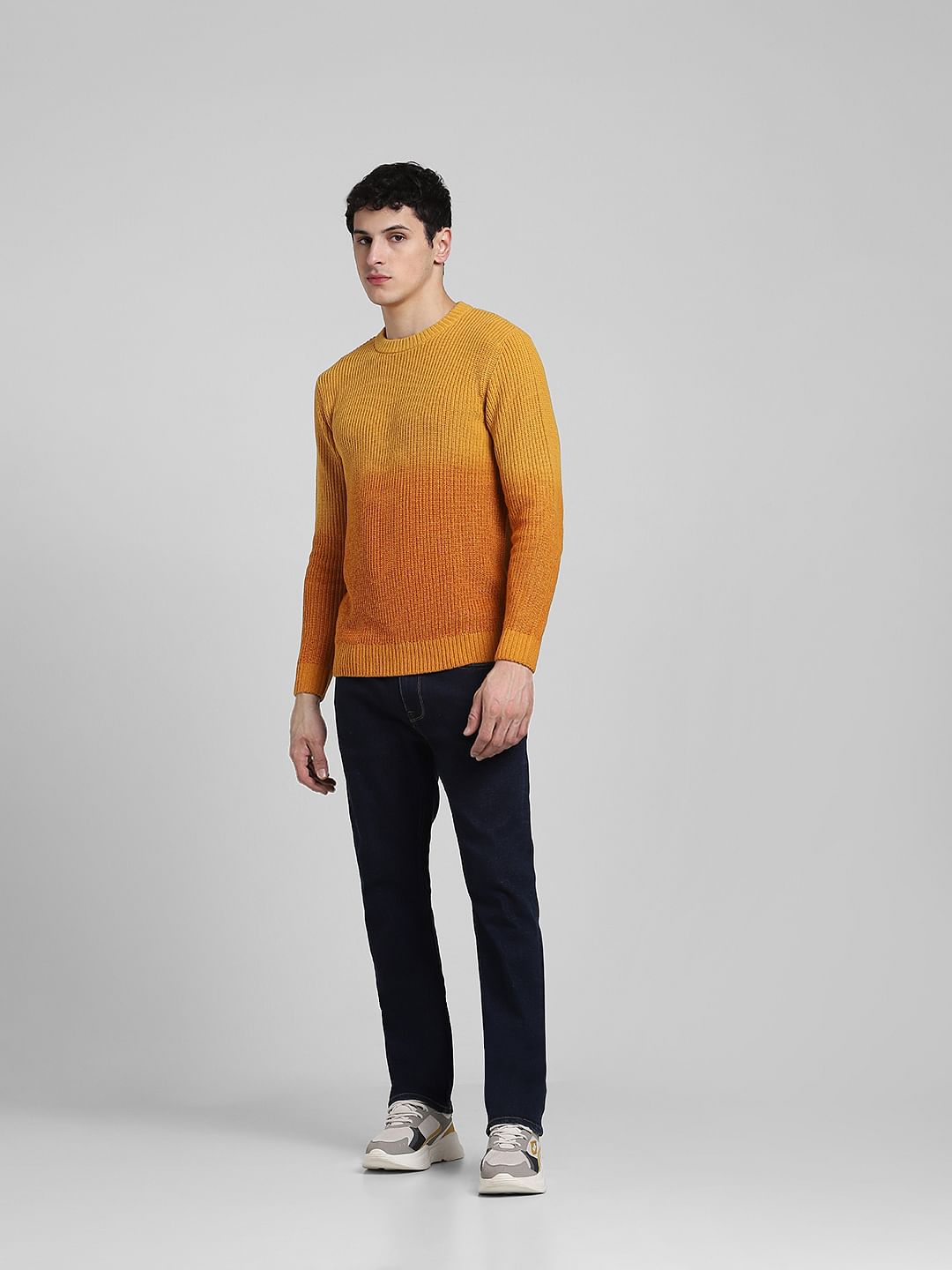 Gray and hotsell yellow sweater