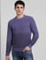 Purple Ombre Knitted Sweater_407673+2