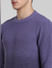 Purple Ombre Knitted Sweater_407673+5