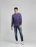 Purple Ombre Knitted Sweater_407673+6