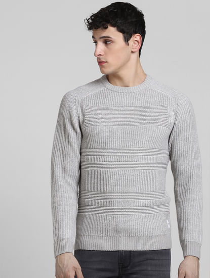 Light Grey Knitted Sweater