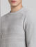 Light Grey Knitted Sweater_407676+5