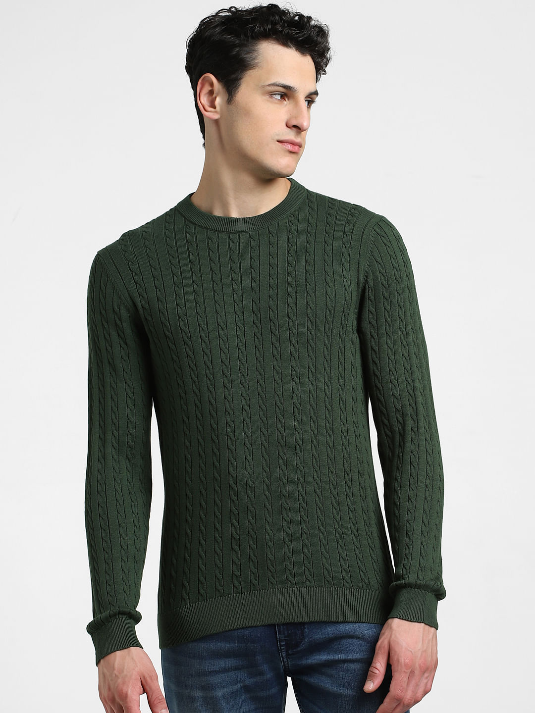 Dark on sale green pullover