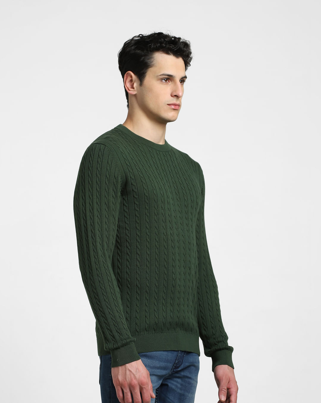 Dark Green Knitted Sweater