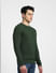 Dark Green Knitted Sweater_407677+3