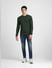 Dark Green Knitted Sweater_407677+6