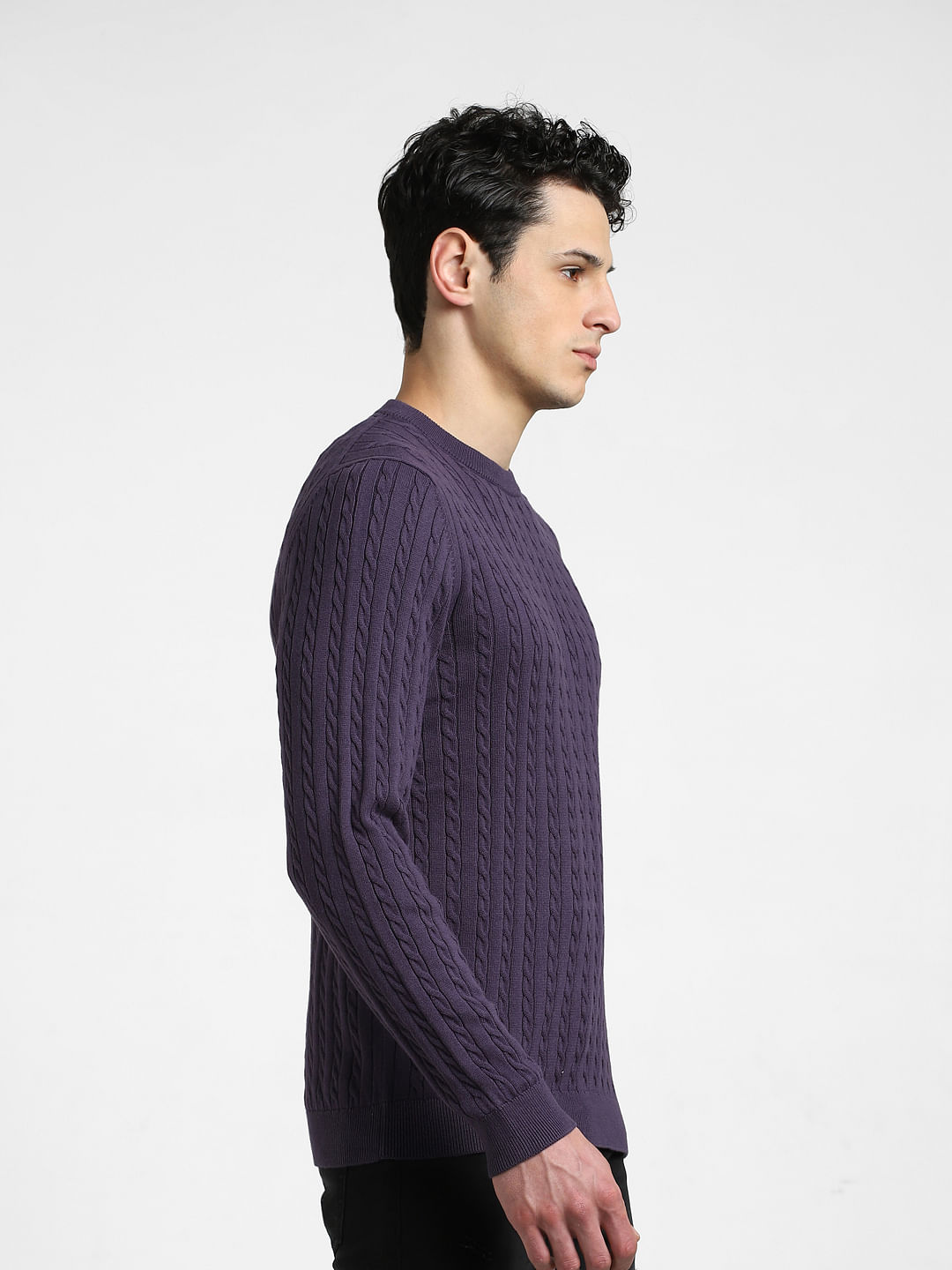 Dark purple sweaters best sale