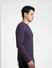 Dark Purple Knitted Sweater_407678+3