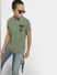 Green Embordered Patch Polo T-shirt_407686+1