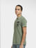 Green Embordered Patch Polo T-shirt_407686+3
