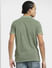 Green Embordered Patch Polo T-shirt_407686+4