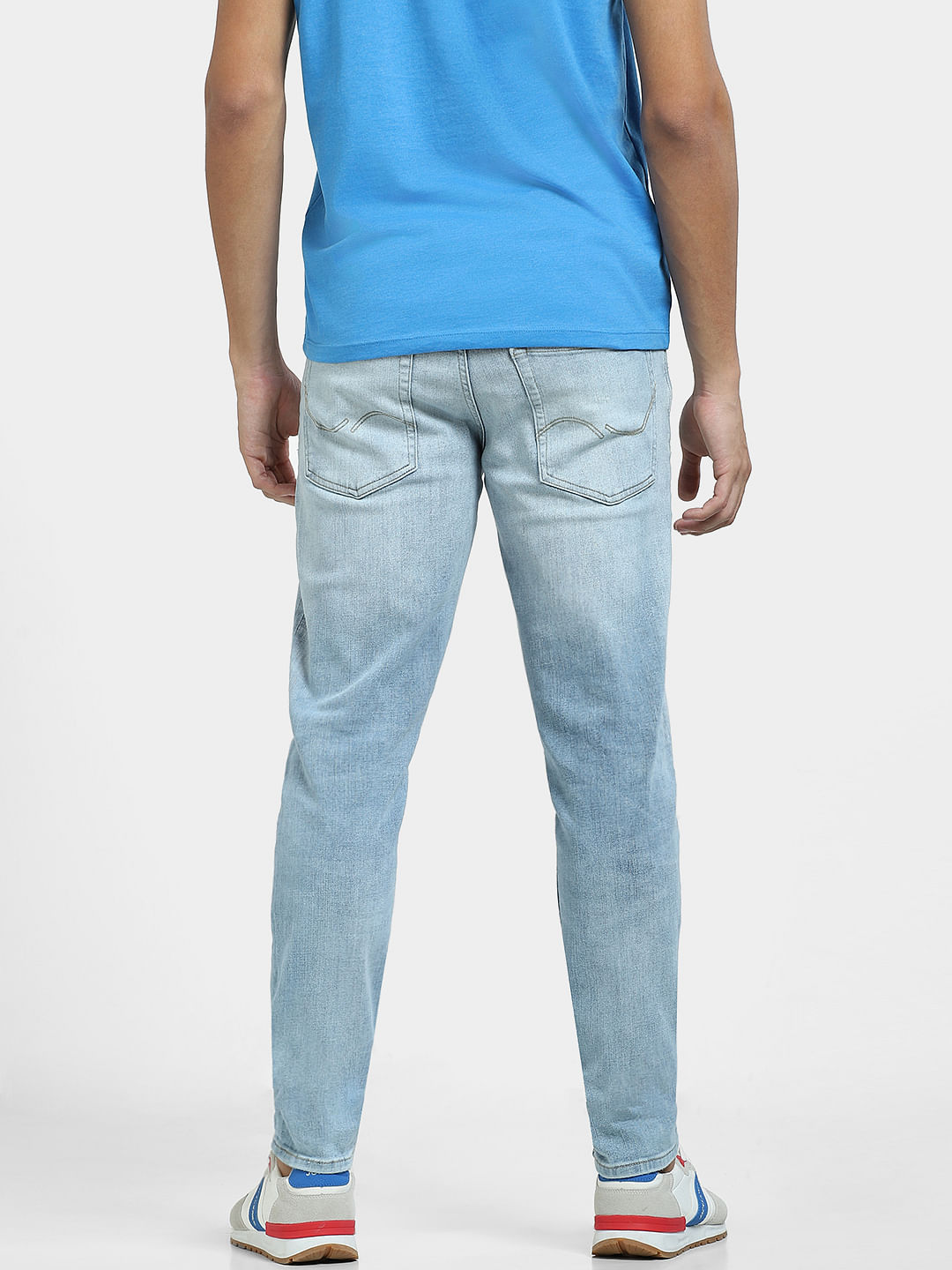 Buy BLUE BUDDHA Men's Grey Denim Slim Fit Jeans-230410334 at Amazon.in