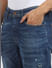 Blue Low Rise Faded Slim Fit Jeans