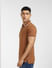 Brown Polo Neck T-shirt_395566+3