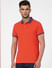 Red Polo Neck T-shirt_395573+2